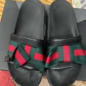 Gucci slides with ribbon size 39. Gently used